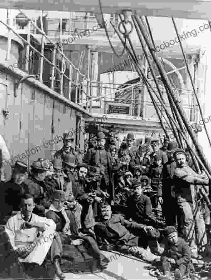 A Black And White Photograph Of Immigrants Crowded On The Deck Of A Ship Bound For America. The Soul Of An Immigrant (1922)