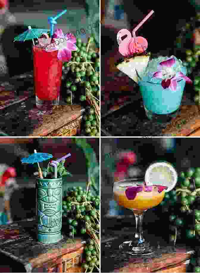 A Colorful Polynesian Cocktail Garnished With Tropical Fruits And A Paper Umbrella Ohio Tiki: Polynesian Idols Coconut Trees And Tropical Cocktails