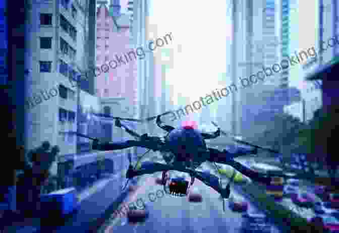 A Drone Flying Over A Cityscape Vertical Takeoff Aircraft: From Drones To Jump Jets (Feats Of Flight)