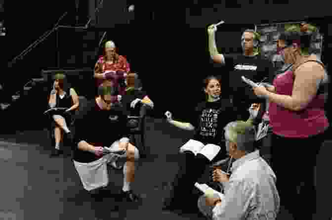 A Group Of Actors Engage In A Lively Rehearsal, Their Bodies And Voices Moving In Perfect Harmony. ACTING SCHOOL: : My Search For Theatrical Training And The People I Met Along The Way: A Memoir