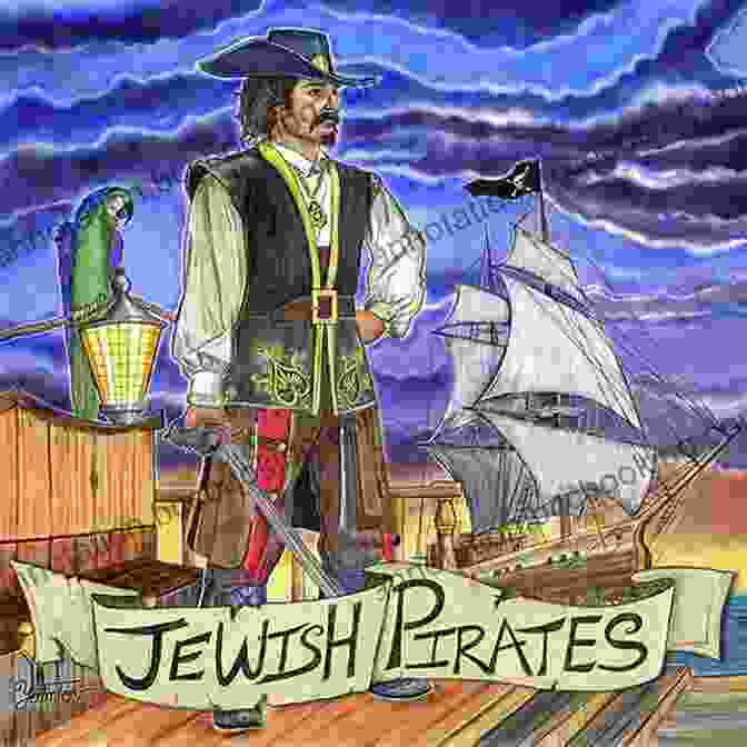A Group Of Jewish Pirates Standing On The Deck Of A Treasure Ship, Armed With Swords And Pistols. Jewish Pirates Of The Caribbean