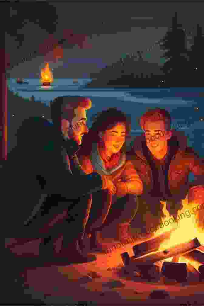A Scene From A Short Story, Featuring A Group Of Friends Gathered Around A Campfire, Sharing Stories And Laughter The Blue Rose Magazine: Issue #07