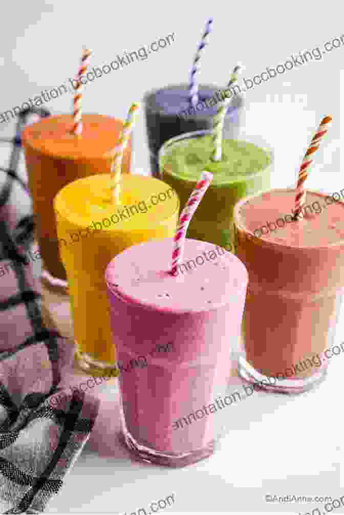 A Variety Of Colorful Smoothies In Glasses Easy Quick Smoothie Recipes: Smoothie Recipes To Detox Fuel Energy And Lose Weight