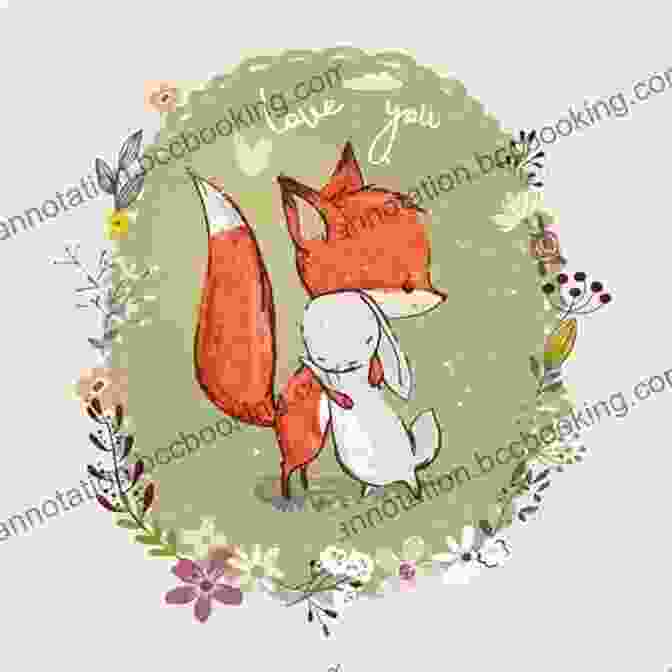 A Vibrant Illustration Of A Fox And A Rabbit Embracing In A Field Of Flowers, With The Title I Want You Lisa Hanawalt
