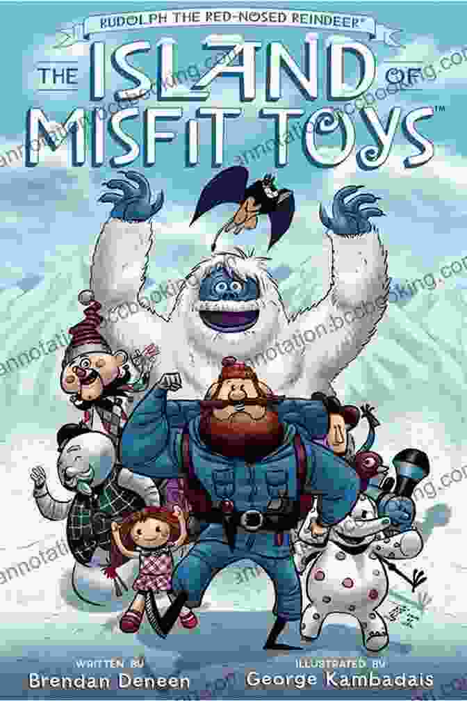 Cover Of 'Isle Of Misfits: The Candy Cane Culprit', Featuring A Group Of Misfit Toys Gathered Around A Christmas Tree Isle Of Misfits 4: The Candy Cane Culprit