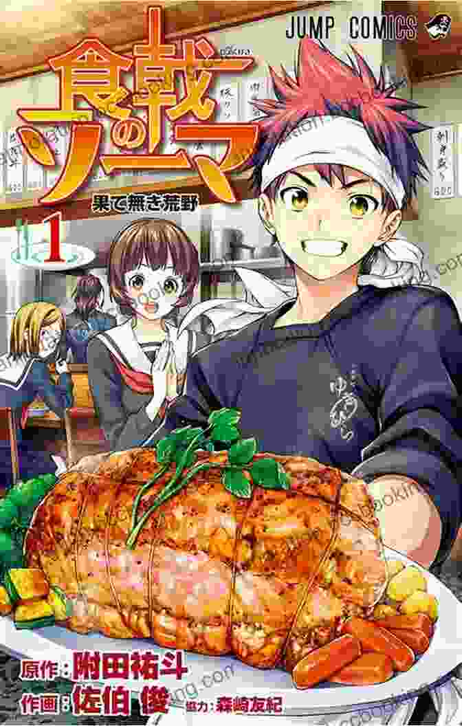 Food Wars Shokugeki No Soma Vol 21 Cover Image Featuring Soma Yukihira And Erina Nakiri In The Kitchen, Surrounded By Delicious Looking Food. Food Wars : Shokugeki No Soma Vol 21