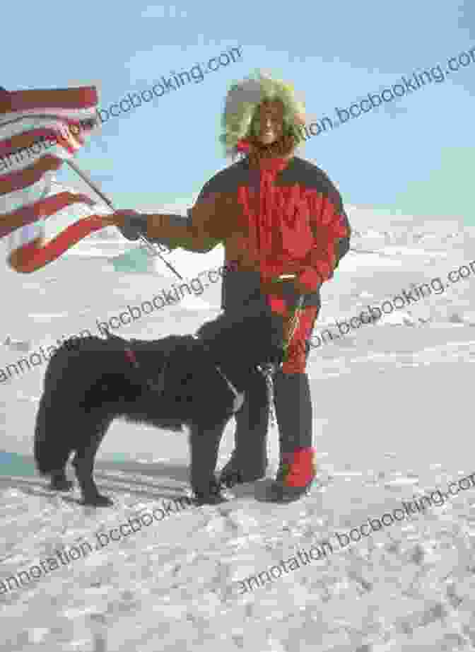 Helen Thayer Standing On A Hilltop, Overlooking A Vast, Snowy Landscape, With Mountains In The Distance Helen Thayer S Arctic Adventure: A Woman And A Dog Walk To The North Pole (Encounter: Narrative Nonfiction Picture Books)