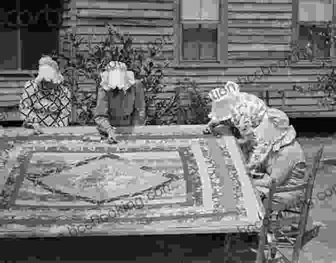 Historical Image Of Women Quilting In A Traditional Setting. The Quilting Bee Gail Gibbons