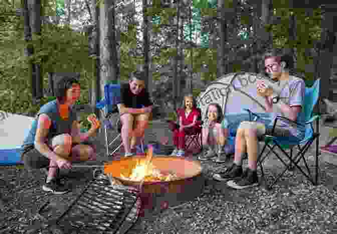 Image Of A Family Gathered Around A Campfire In The Wilderness The Family Survival Gun C C Hunter