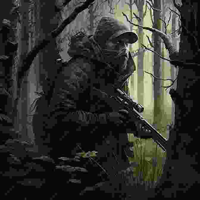 Image Of A Hunter Stalking Game In A Forest The Family Survival Gun C C Hunter