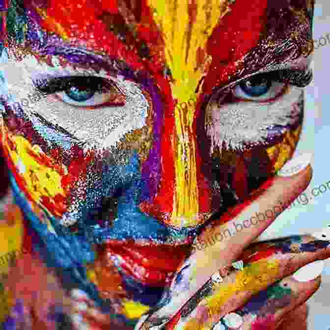 Image Of A Woman With A Colorful Face Painting Design ULTIMATE FACE PAINTING BASIC GUIDE: Comprehensive Step By Step Guide To Face Painting