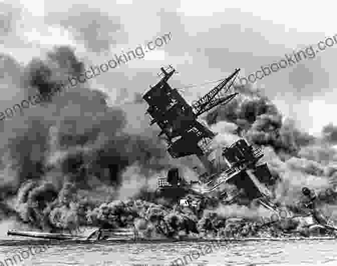 Image Of The USS Arizona Burning After The Attack On Pearl Harbor Day Of Infamy: The Story Of The Attack On Pearl Harbor (Tangled History)