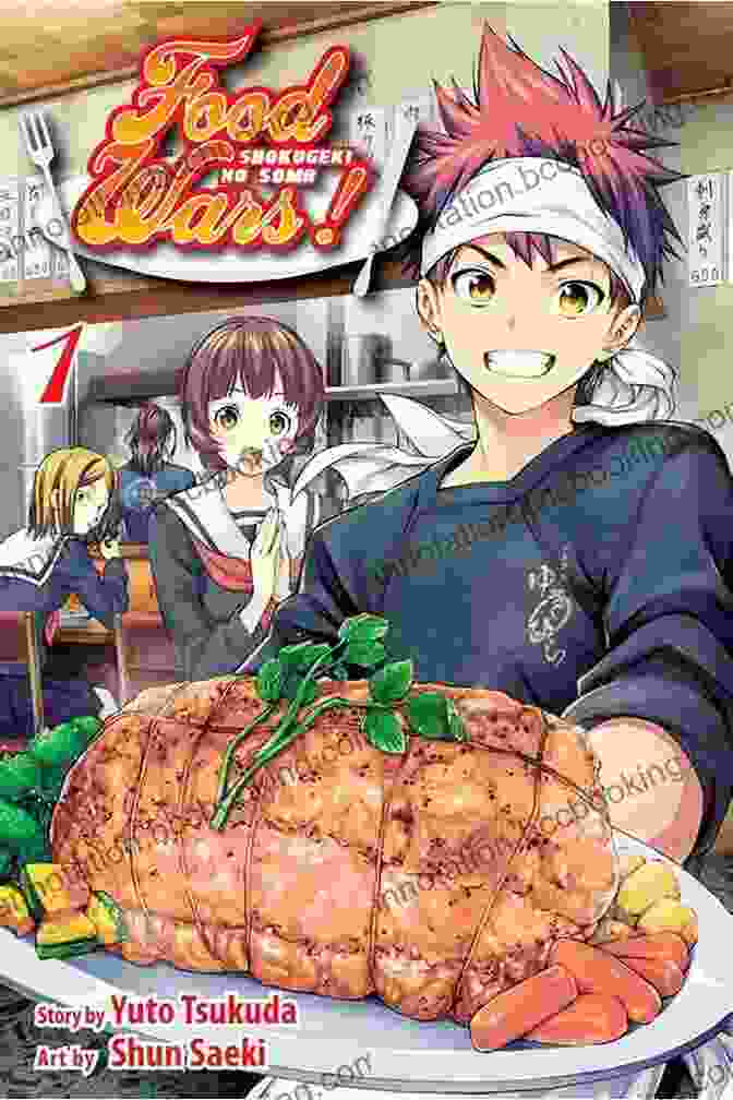 Interior Art From Food Wars! Shokugeki No Soma Vol 34 Crossed Knives Showcasing A Panel Featuring Soma Yukihira Cooking Food Wars : Shokugeki No Soma Vol 34: Crossed Knives