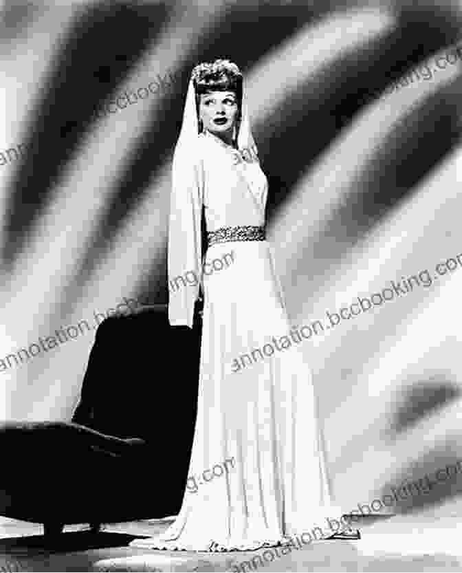 Lucille Ball Posing In A Glamorous Gown Lucille Ball: A Little Golden Biography