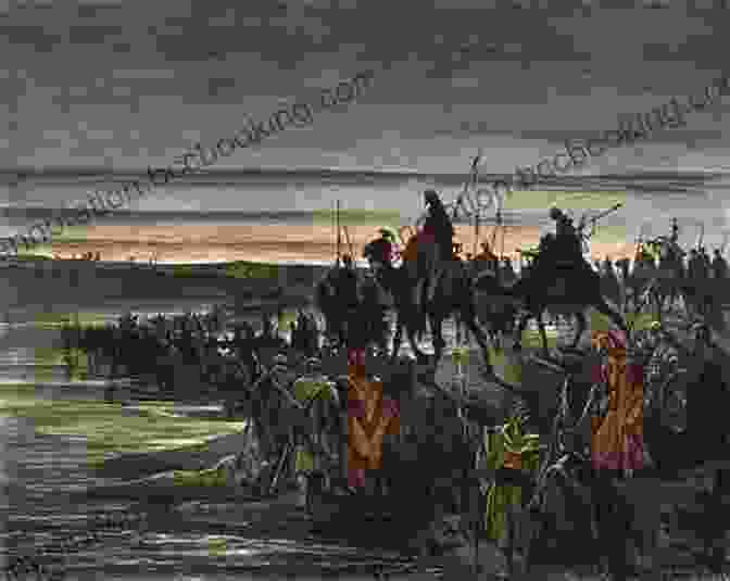 Painting Of Black Israelites Crossing The Jordan River Into Canaan Undeniable: Full Color Evidence Of Black Israelites In The Bible