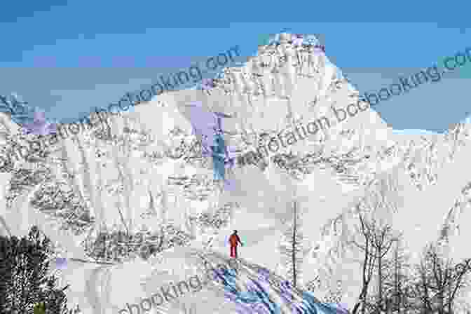 Panoramic View Of A Ski Tourer Traversing A Mountain Pass, Surrounded By Towering Peaks Basic Illustrated Alpine Ski Touring (Basic Illustrated Series)