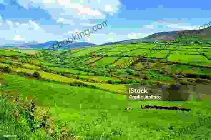 Panoramic View Of The Rolling Green Hills And Blue Skies Of The Irish Countryside O Come Ye Back To Ireland
