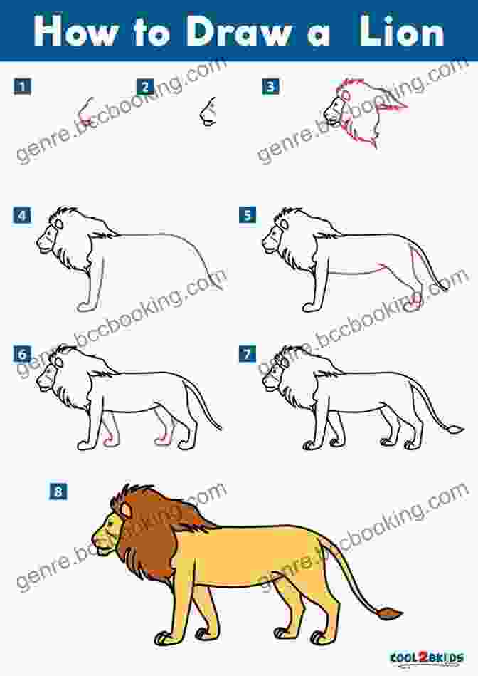 Step By Step Drawing Of A Lion HOW TO DRAW ANIMALS: A Simple Way On How To Draw Animals For Beginners