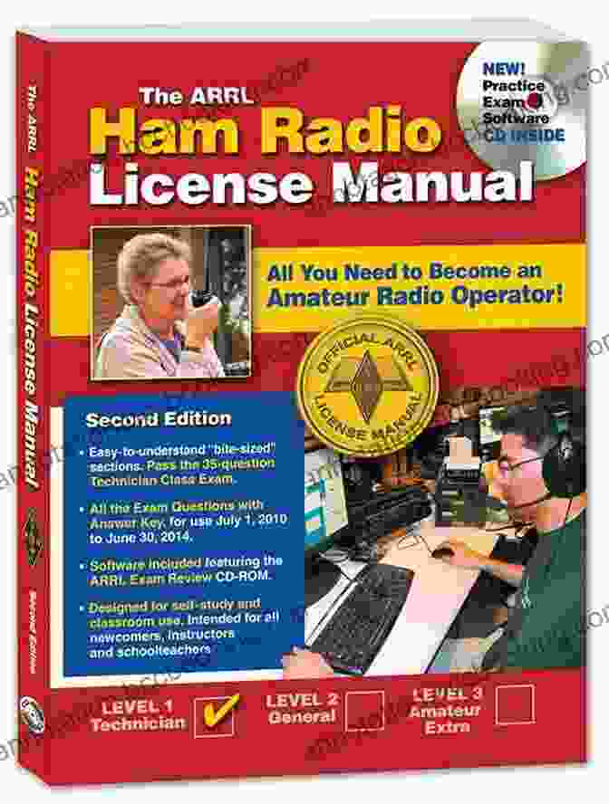 The ARRL Extra Class License Manual Cover, Featuring A Radio Operator Using A Handheld Radio The ARRL Extra Class License Manual