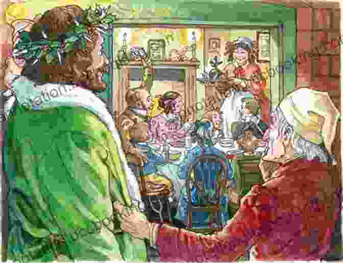 The Cratchit Family Gathered Around The Table For Christmas Dinner Disney S Christmas Carol A: The Junior Novel (Disney S A Christmas Carol)